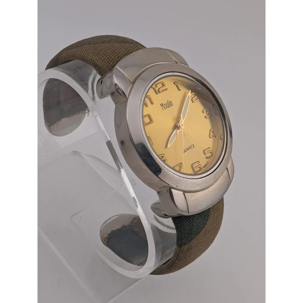 Moulin Women's Interchageable Bangle Band Watch 2 Bangles- New Battery